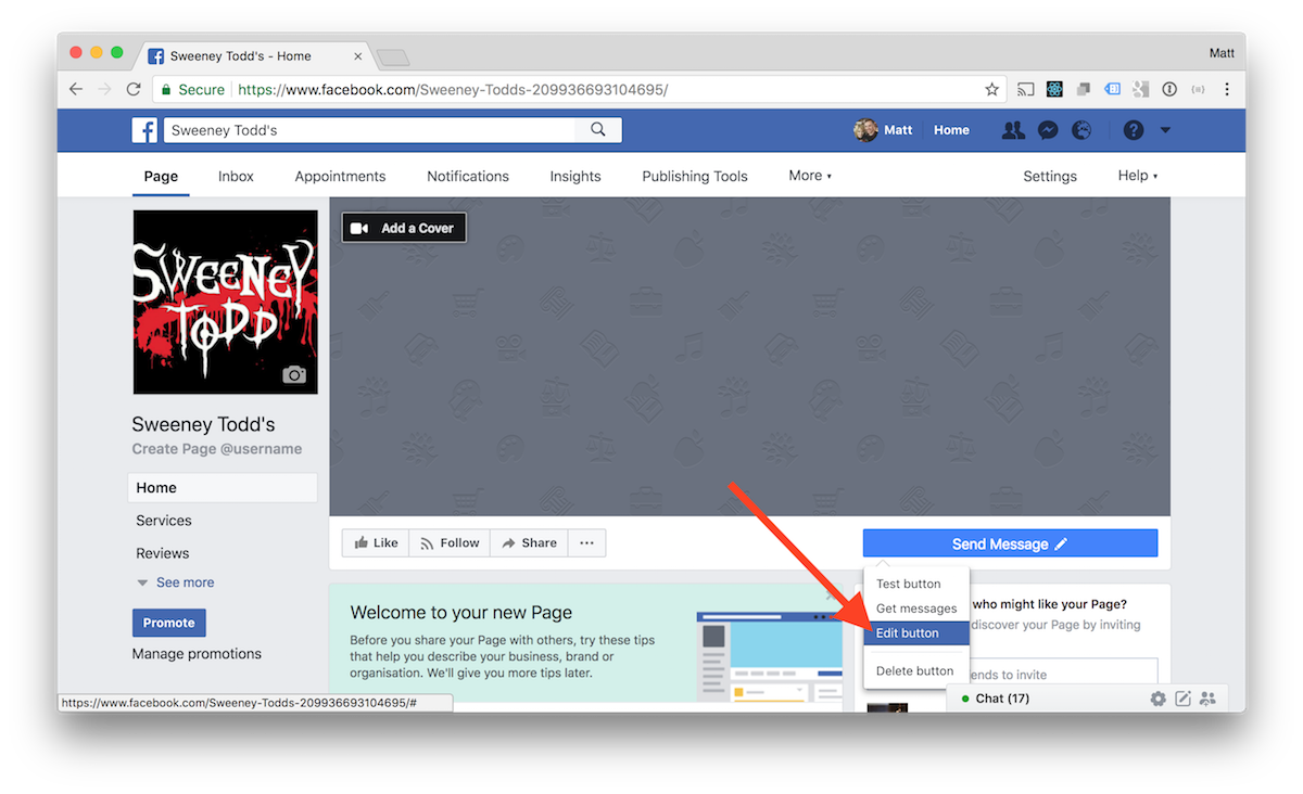 Add a "Book Now" button to your Facebook page