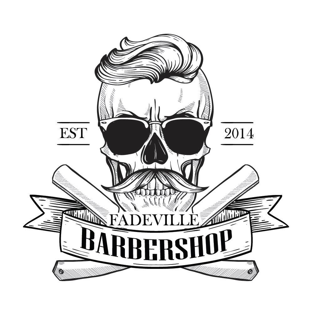 Fadeville barbershop logo